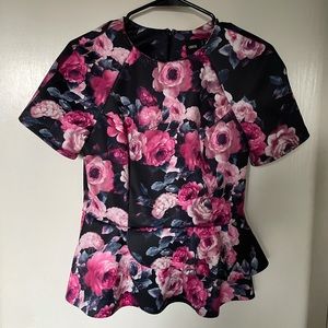 Floral Peplum Top